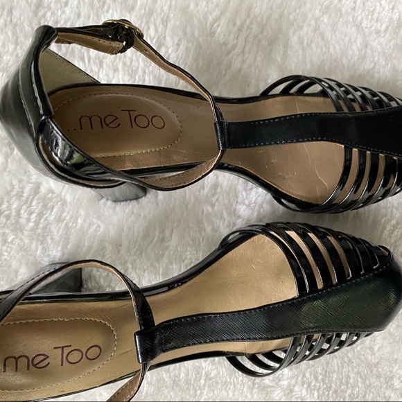 me too black patent shoe ankle strap SIZE 7-1/2 M - Picture 10 of 10